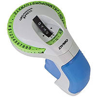 Механічний стрічковий принтер етикеток Omega Dymo латиниця 12748 Зелений