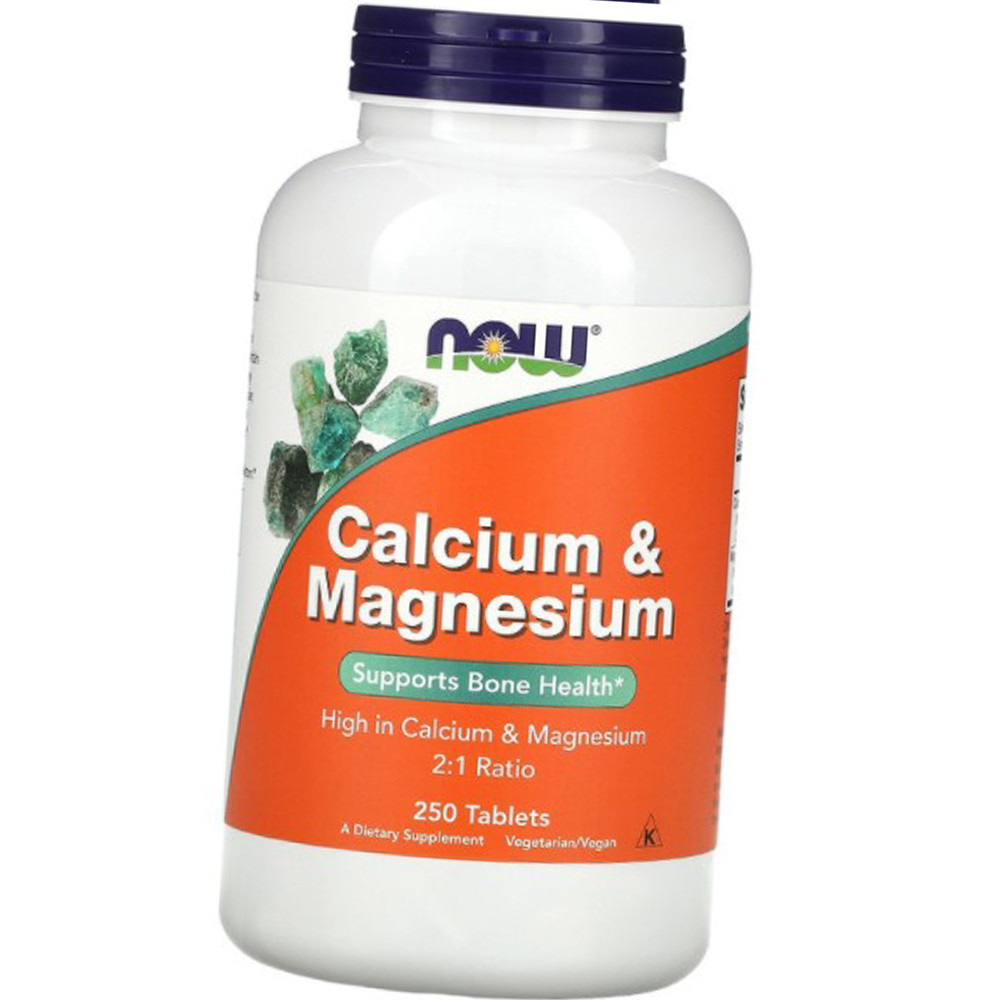 Кальций магний Now Foods Calcium Magnesium 250 таблеток - фото 4 - id-p1332967029