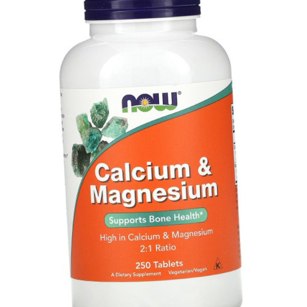 Кальций магний Now Foods Calcium Magnesium 250 таблеток - фото 1 - id-p1332967029
