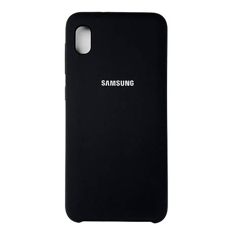 Чохол Silicone Case Premium для Samsung A01 Core / A013 Black 3, фото 1