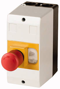 CI-PKZ01-PVT — Ізольований корпус, IP65, + аварійного вимкнення гриб кнопку PKZM01