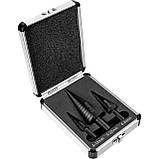 Ступінчасті свердла Richmann набір 3 шт по металу HSS 4-12 мм, 4-20 мм, 4-32 мм (C9265), фото 4