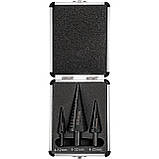 Ступінчасті свердла Richmann набір 3 шт по металу HSS 4-12 мм, 4-20 мм, 4-32 мм (C9265), фото 2