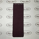 Клапан сумки вузький. "Орнамент". Бордо, фото 5