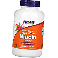 Ниацин (Витамин В-3) NOW Foods Flush-Free Niacin 500 mg Double Strength 180 капс