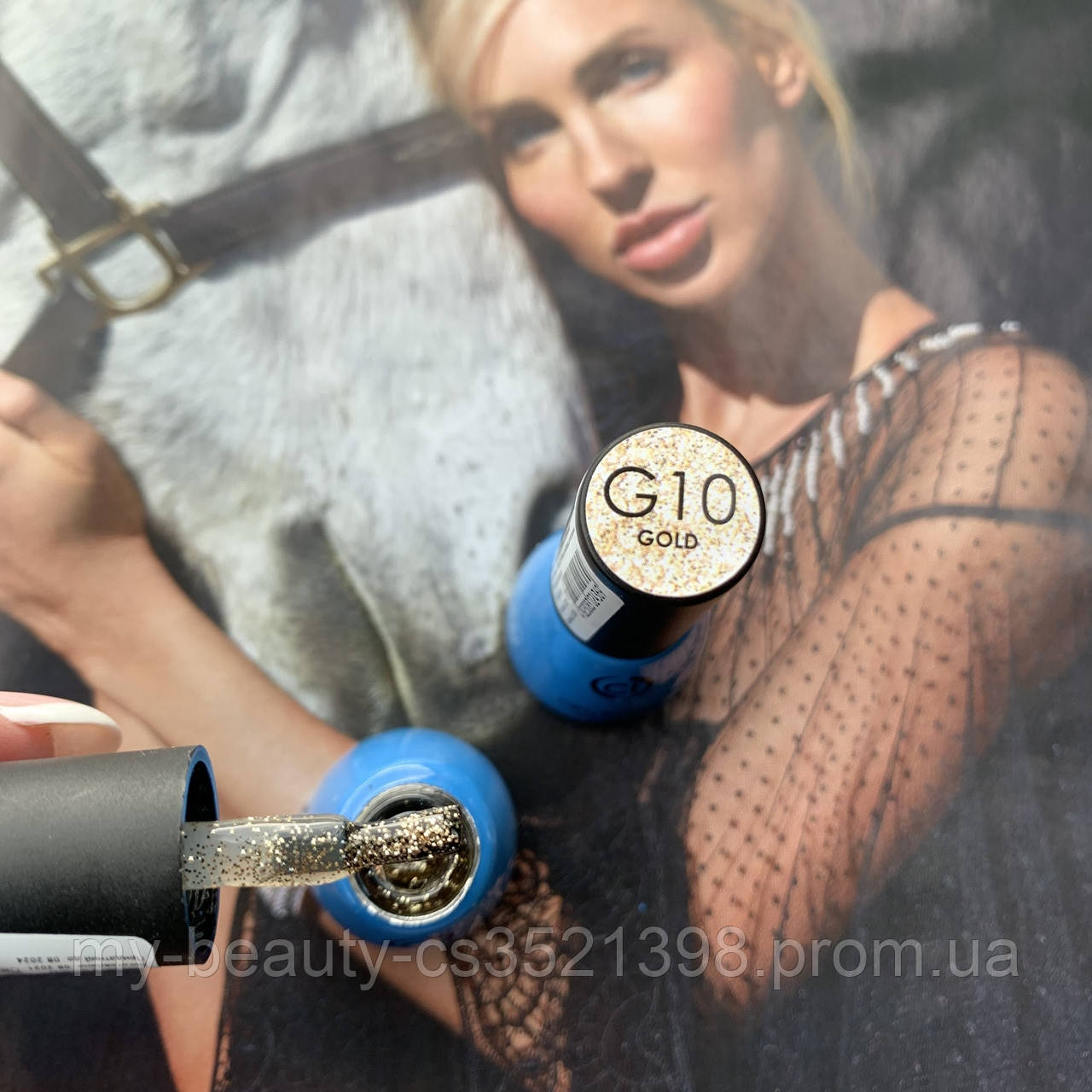 Гель-лак для нігтів 5мл glitter G10 Colour INTENSE NP369