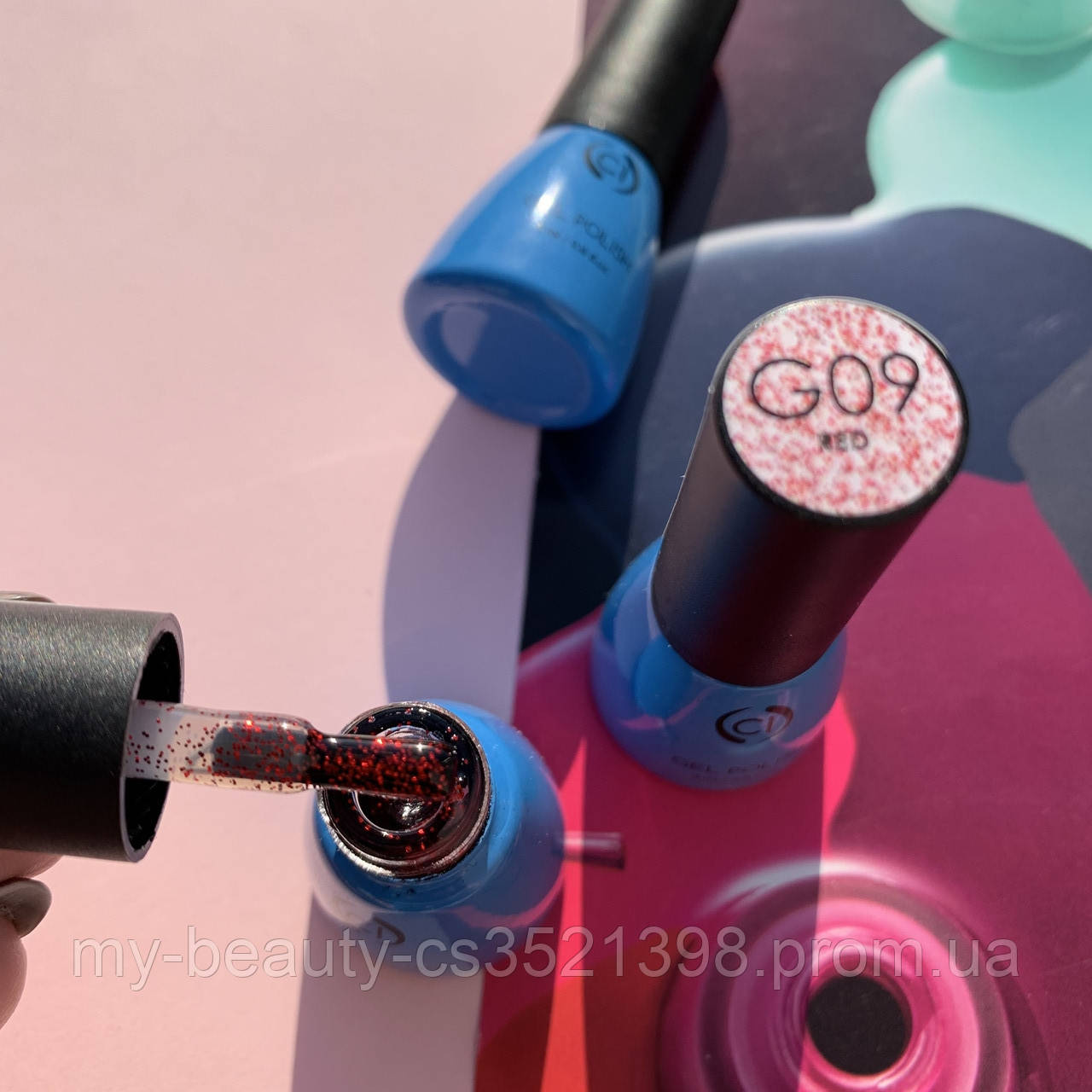 Гель-лак для нігтів 5мл glitter G09 Colour INTENSE NP369
