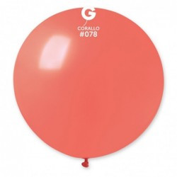 Куля Гігант G220 31"/80 см Пастель Кораловий 78