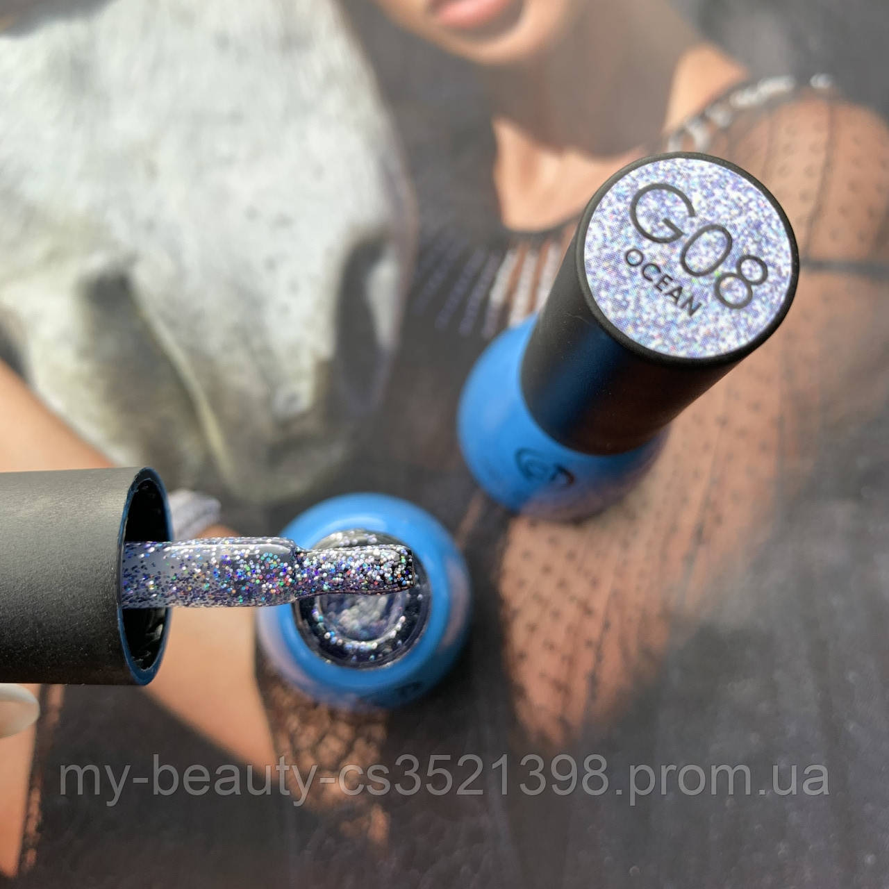 Гель-лак для нігтів 5мл glitter G08 Colour INTENSE NP369