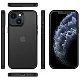 Чохол на Apple iPhone 13 (6.1 ") Metal Buttons чорний, фото 4