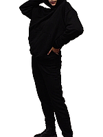 Жіночий костюм з худі чорного кольору від Sumy Tekstil (Women's black hoodie suit from Sumy Tekstil)