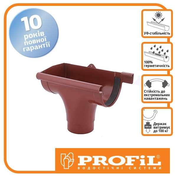 Лійка ліва Profil L 130 цегляна