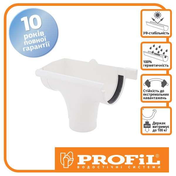 Лійка ліва Profil L 130 біла