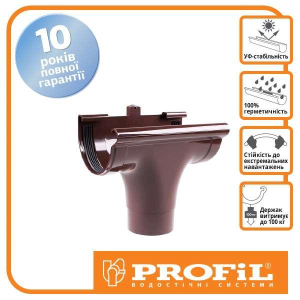 Лійка Profil прохідна 90 коричнева