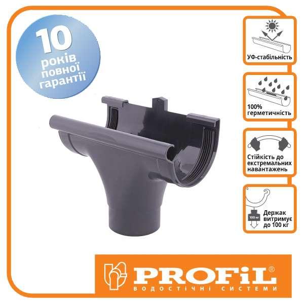 Лійка Profil прохідна 90 графітова