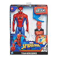 Игрушка Hasbro Человек-паук с паутиной и зарядами, 30 см - Titan Hero Gear Blast, Marvel