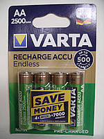 Аккумуляторы AA Varta Endless 2500 mah (4 шт. в блистере)