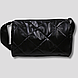 Стьобана жіноча сумка через плече, м'яка сумочка чорного кольору, CC-3772-10, фото 3
