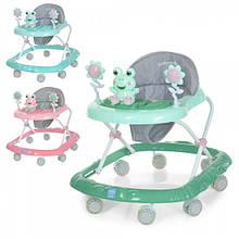 M 4562S Ходунки дитячі жаба, музика, силіконові колеса 8 шт., на батарейках M 4562S