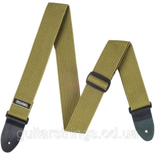 Ремінь гітарний Dunlop D27-01OL Guitar Strap Ribbed Cotton Olive Green, фото 1