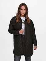 Пальто ONLTANZIA LONG QUILTED SHACKET CC OTW 15228453-Black ONLY M Черный