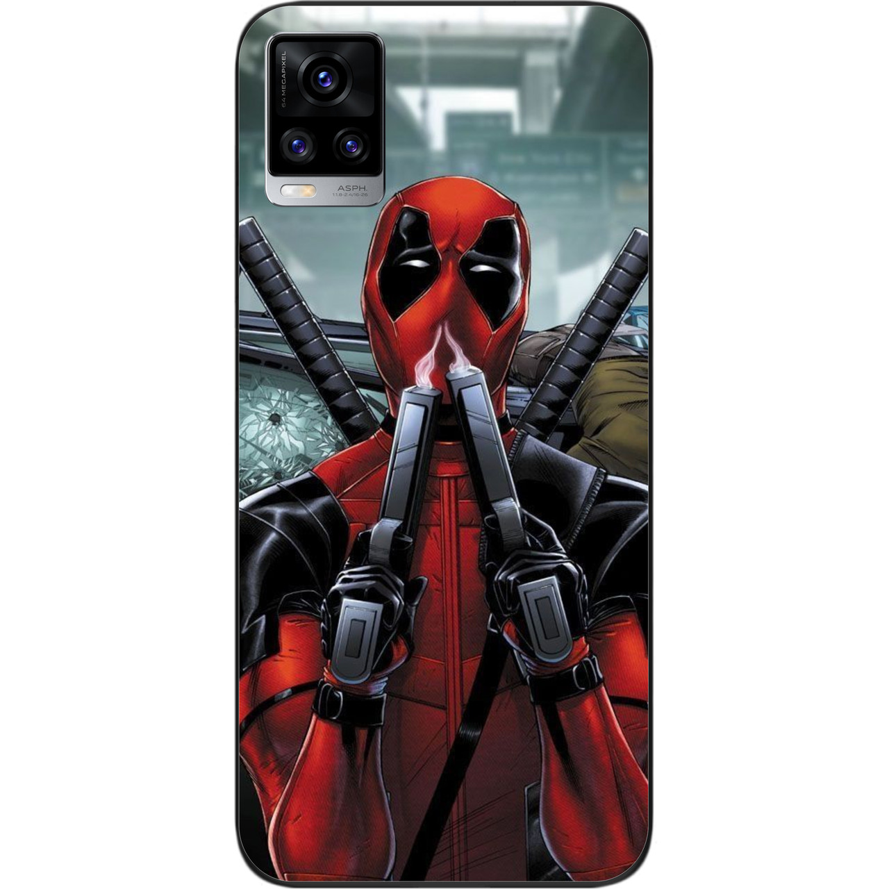 Силіконовий чохол для Vivo V20 з картинкою Дэдпул