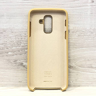 Оригінальний чохол Soft touch для Samsung Galaxy A6 Plus 2018 (A605) Gold, фото 2