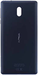 Задня панель корпусу (кришка акумулятора) для Nokia 3 Dual Sim (TA-1032), оригінал Синій