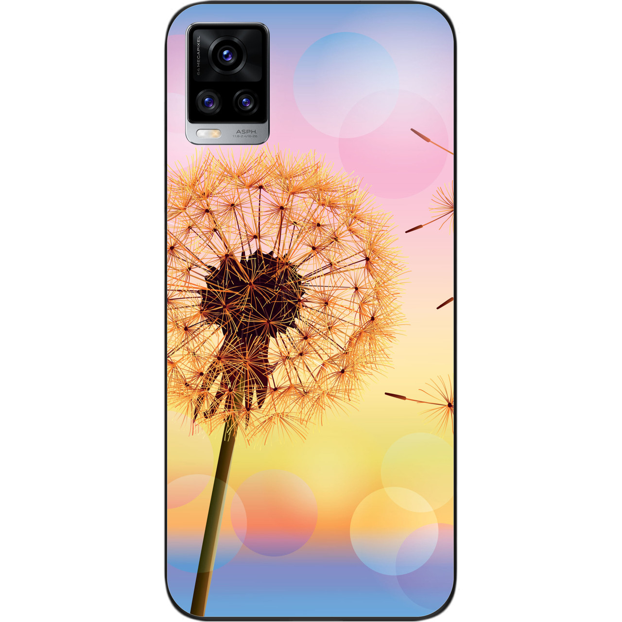 Силіконовий чохол для Vivo V20 з картинкою Кульбаба