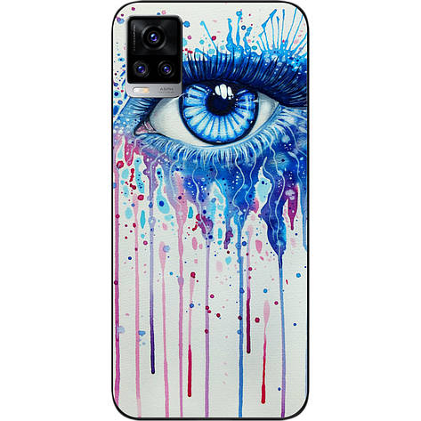 Силіконовий бампер для Vivo V20 із зображенням Очей, фото 1