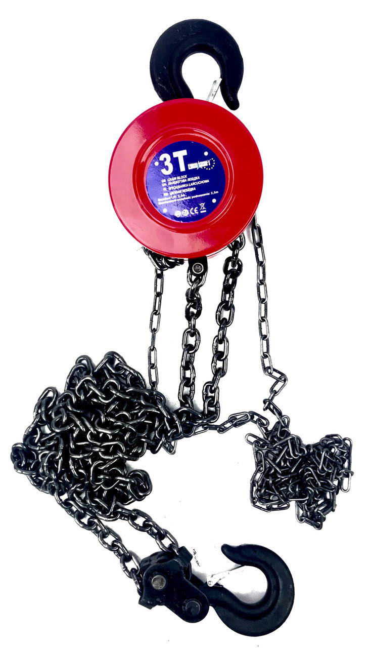 Таль ланцюгова лебідка Euro Craft 3000 кг, фото 1