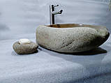 Раковина із природного річкового каменю River stone, фото 3