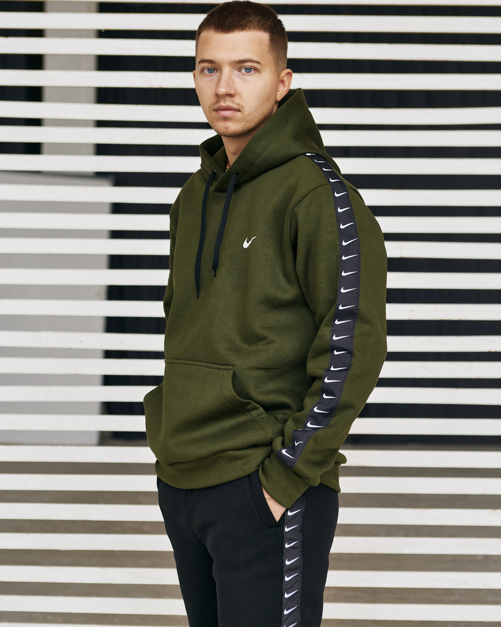 Худі Найк (Nike) хакі  Розмір: ХЅ, S, M, L, ХL L, фото 1