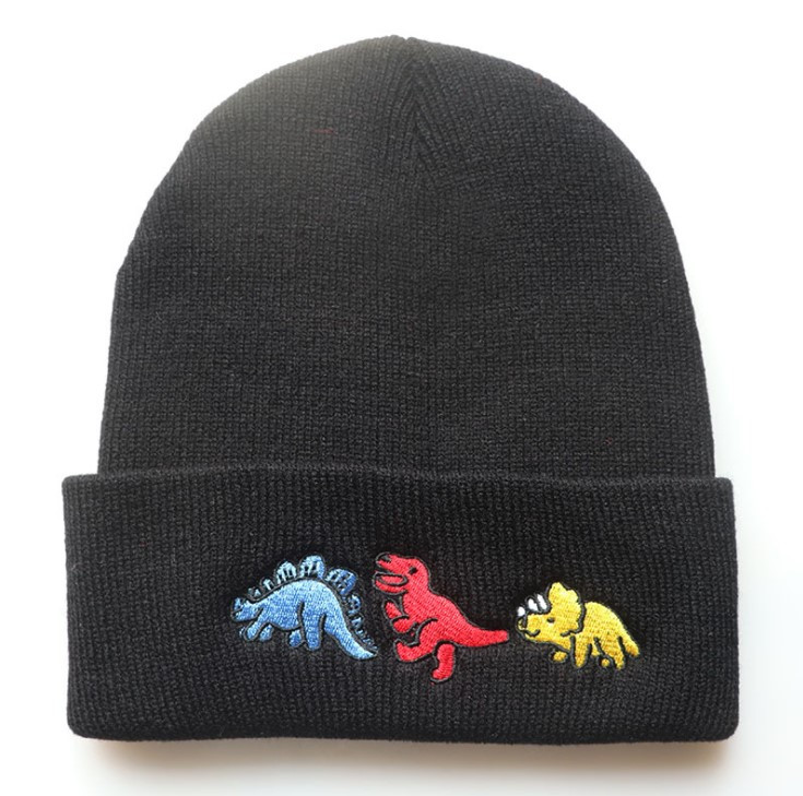 Шапка Динозаври розмір One Size Чорна