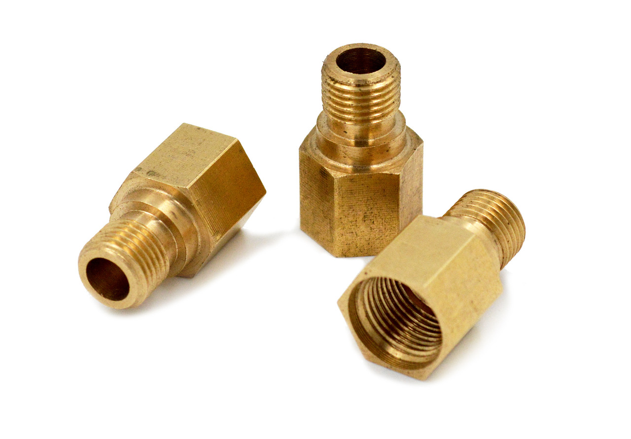 Перехідник на трубку запальника газової автоматики Valve J.G. М12 внутрішня х М10 зовнішня латунний, фото 1