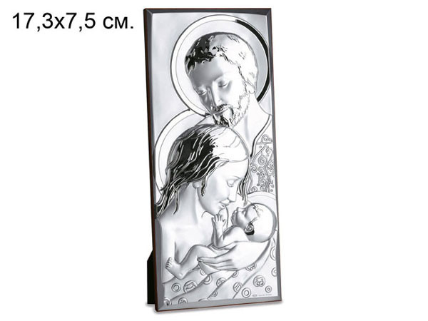 Ікона «Святий семійство» Linea Argenti 17.3х7.5 см, фото 1