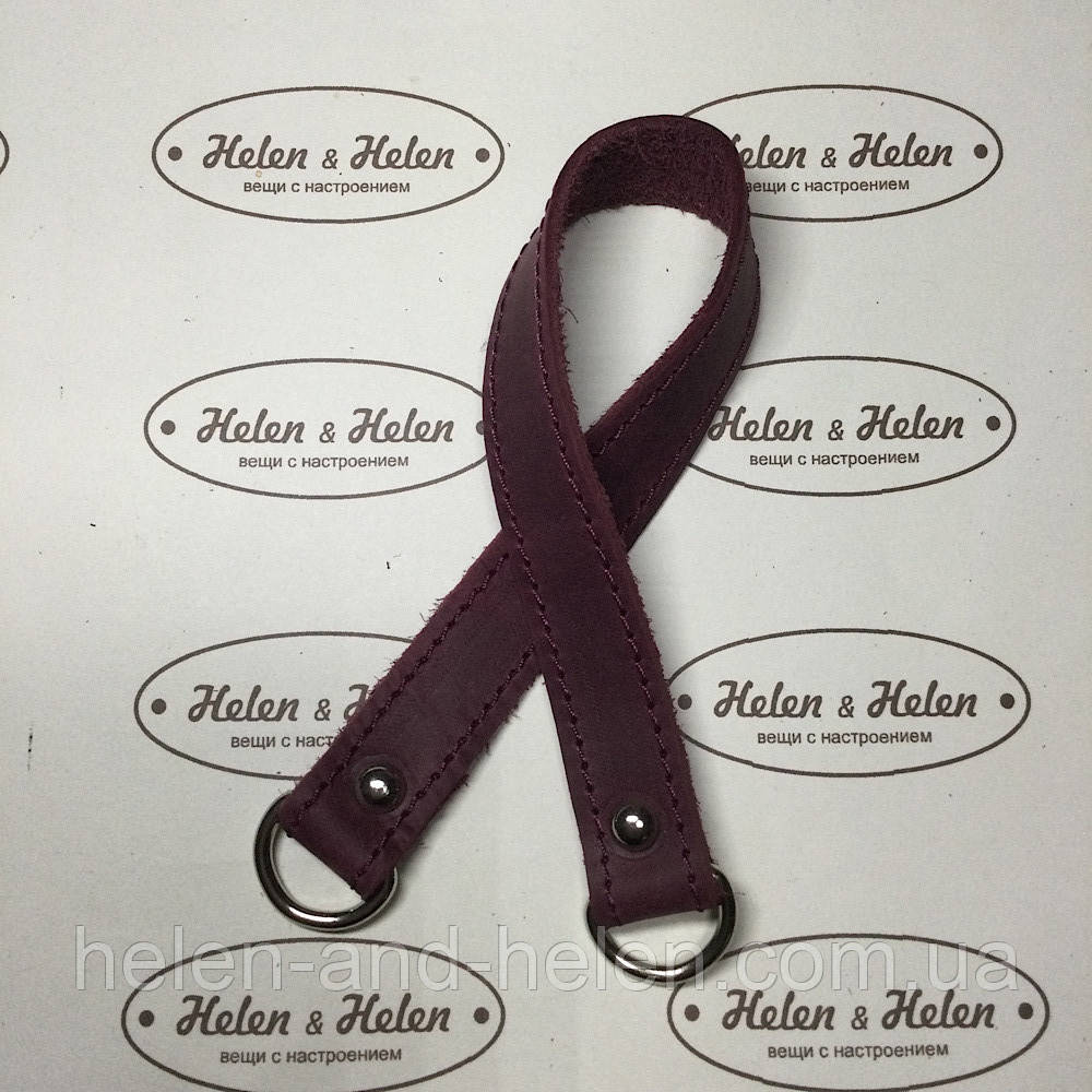 Ручка на півкільцях 40*2,5 (2) . Бордо, фото 1