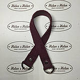 Ручка на півкільцях 40*2,5 (2) . Бордо, фото 2