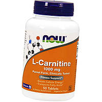 Л-карнитин NOW L-Carnitine 1000 mg purest form 50 таб Для снижения веса