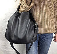 Сумка мешок кожаная женская Италия итальянские кожаные сумки