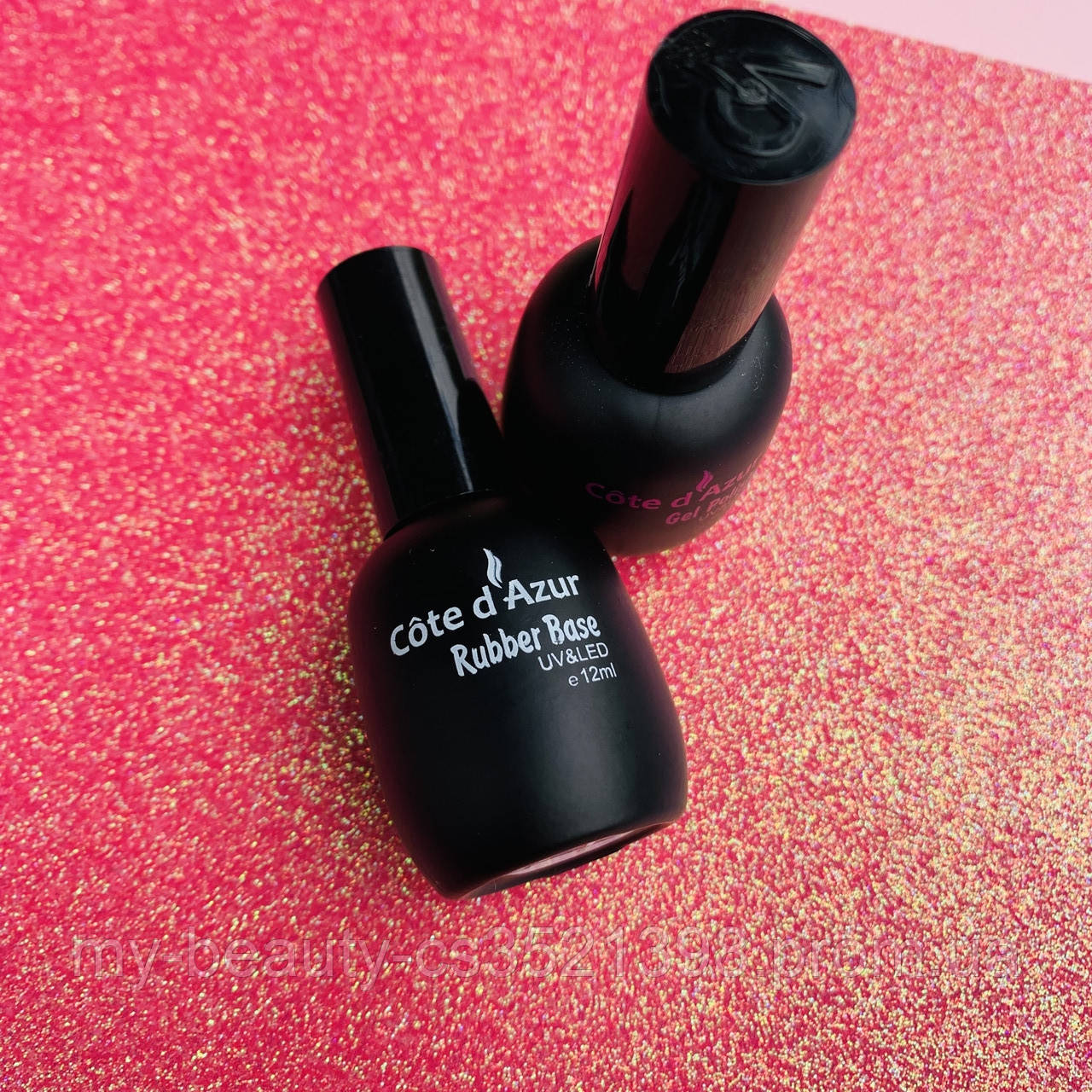 Базове покриття для гель-лаку Rubber Base Coat Cote d^Azur 12ml, 701