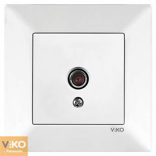 Розетка TV телевізійна кінцева біла Meridian