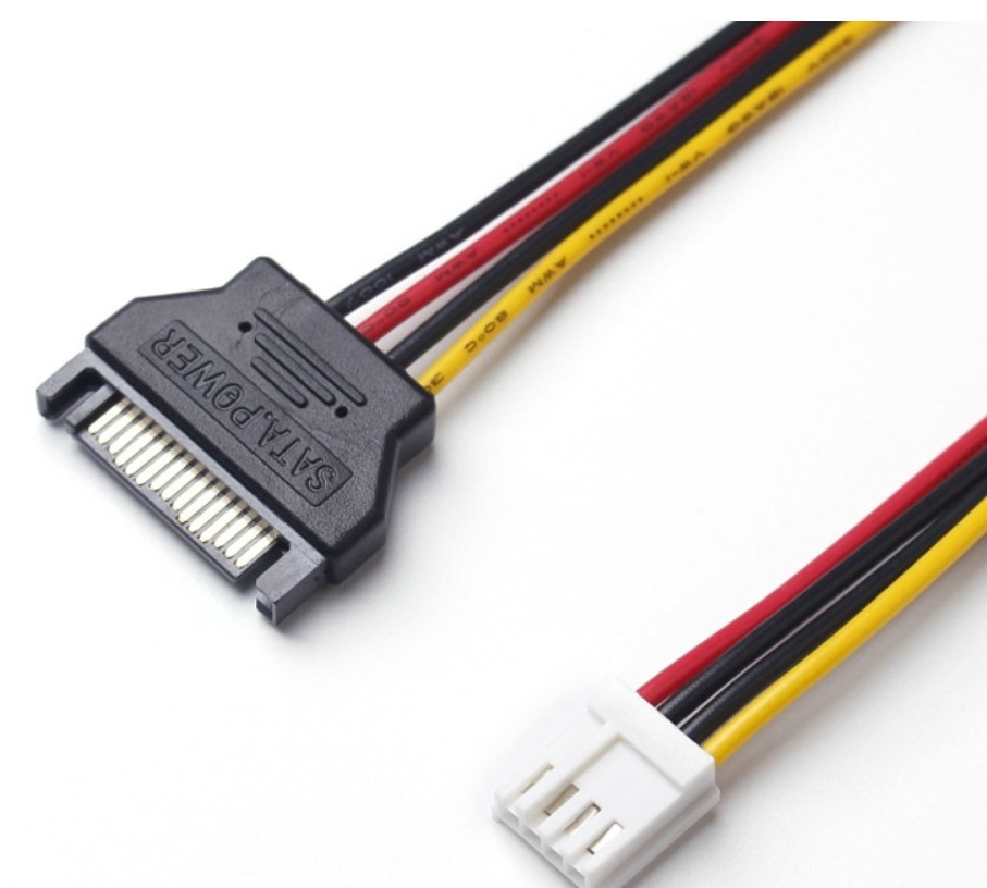 Кабель перехідник 15 pin SATA на 4 pin