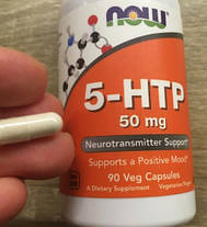 NOW Foods 5-HTP 50 mg 180 капс, фото 3