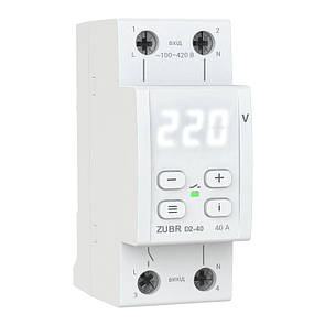 Реле напруги однофазне на 2 модулі ZUBR D2-40