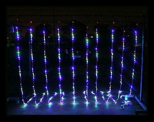 Гірлянда Xmas LED Водоспад 4 м на 2м 480-WW різнобарвна