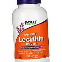 Соєвий Лецитин Now Foods Lecithin 1200 mg 200 гел капс