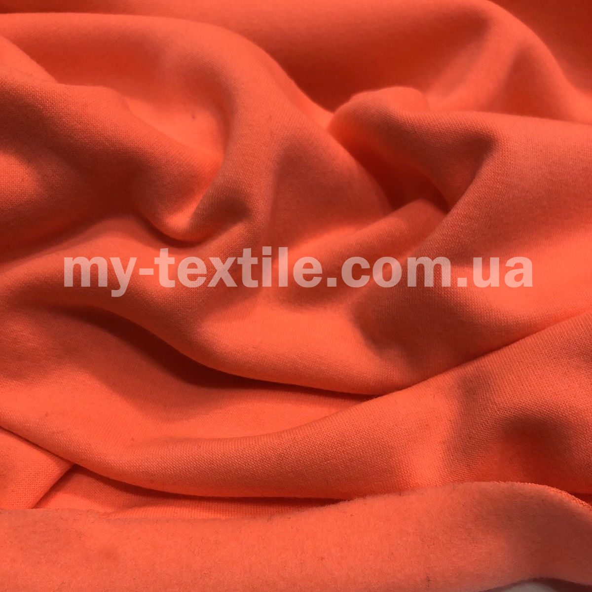 Тринитка з начосом неоновий Кораловий, фото 1