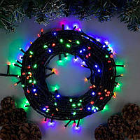Новорічна Світлодіодна Гірлянда Нитка на Ялинку Внутрішня 200LED Мульти ч/пр
