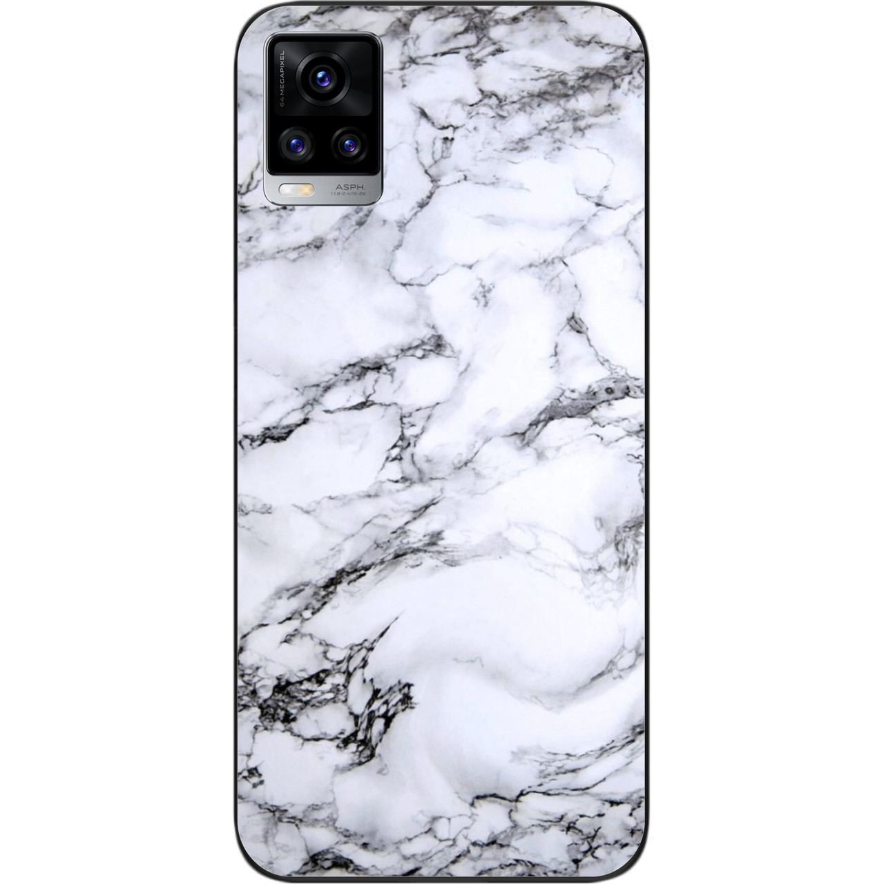Чохол силіконовий для Vivo V20 з картинкою Мармур